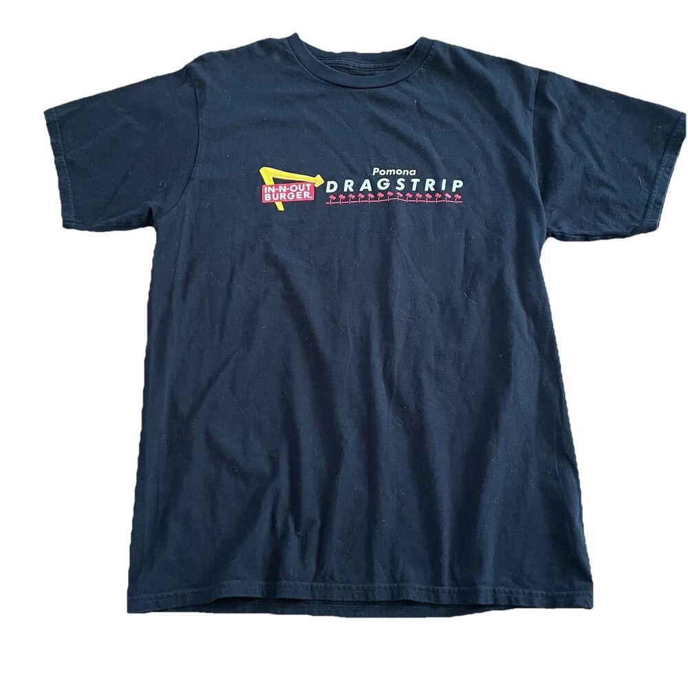 In N Out Pomona DragStrip T-shirt Black Size Medium Rare